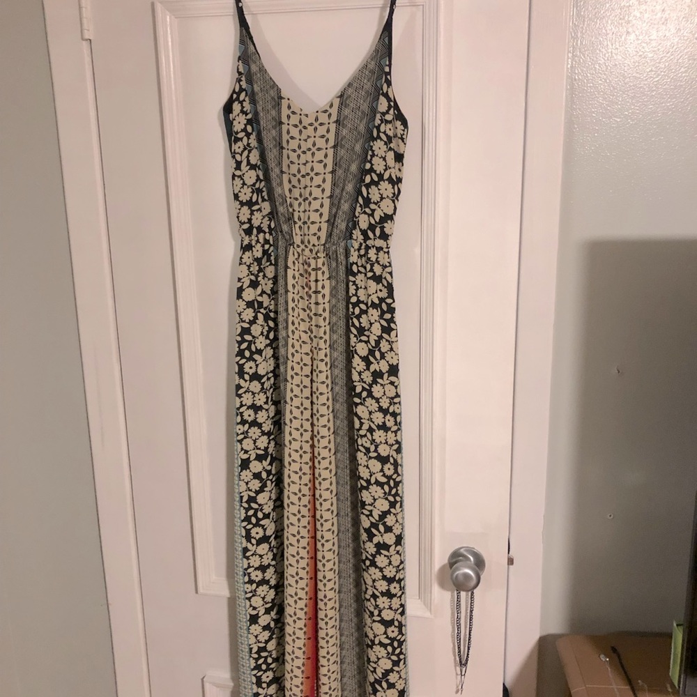 Boho xs patterned jumpsuit- one piece with adjustable straps